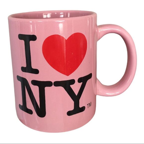 Vintage PINK I ❤️ NY Coffee Mug/Cup - Picture 1 of 7